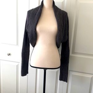 NWT Decree Womens  Shrug Sweater Large Gray